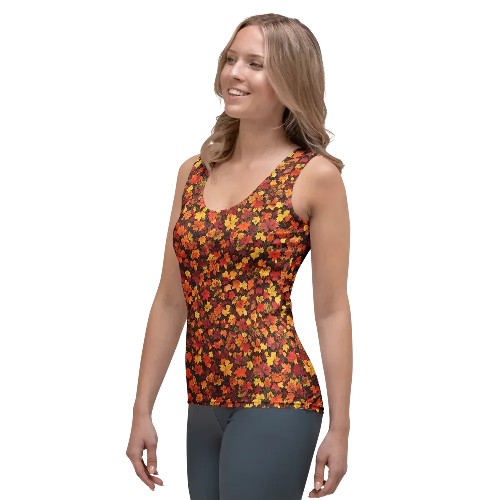 Autumn Canopy on Women's Tank Top — Left Front