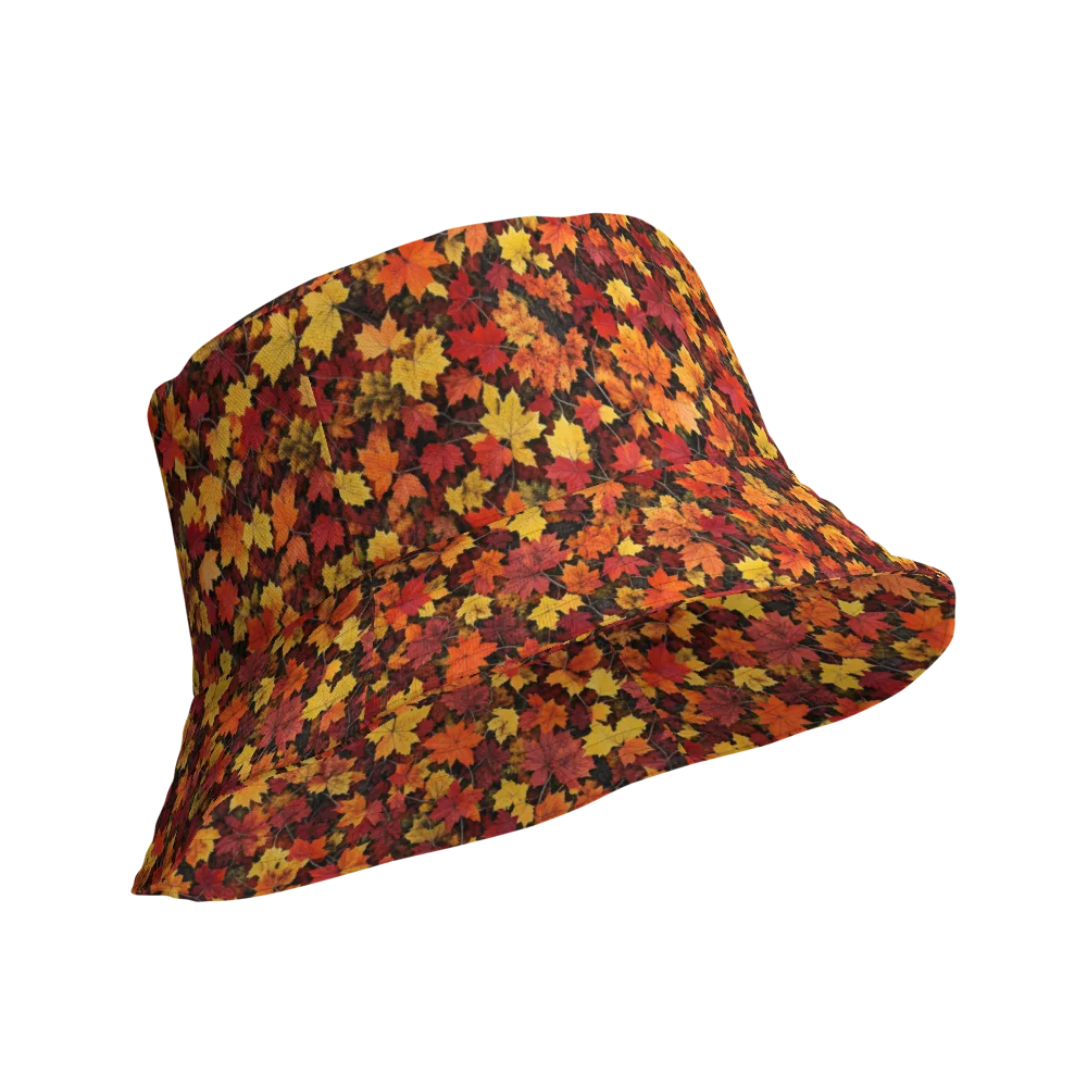 Autumn Canopy on Reversible Bucket Hat — Product details Outside