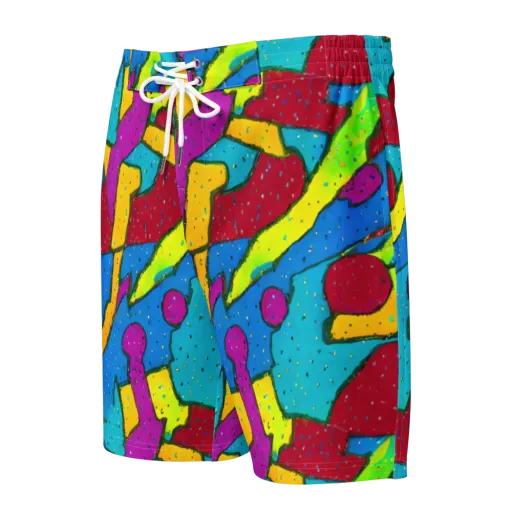 Pop Kaleidoscope on a Men's Board Shorts