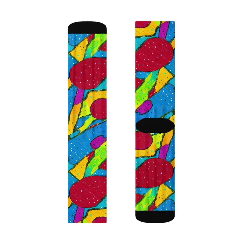 Pop Kaleidoscope on Socks — Right Sock