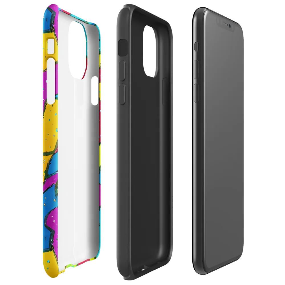 Pop Kaleidoscope on Tough Case for iPhone® — Right