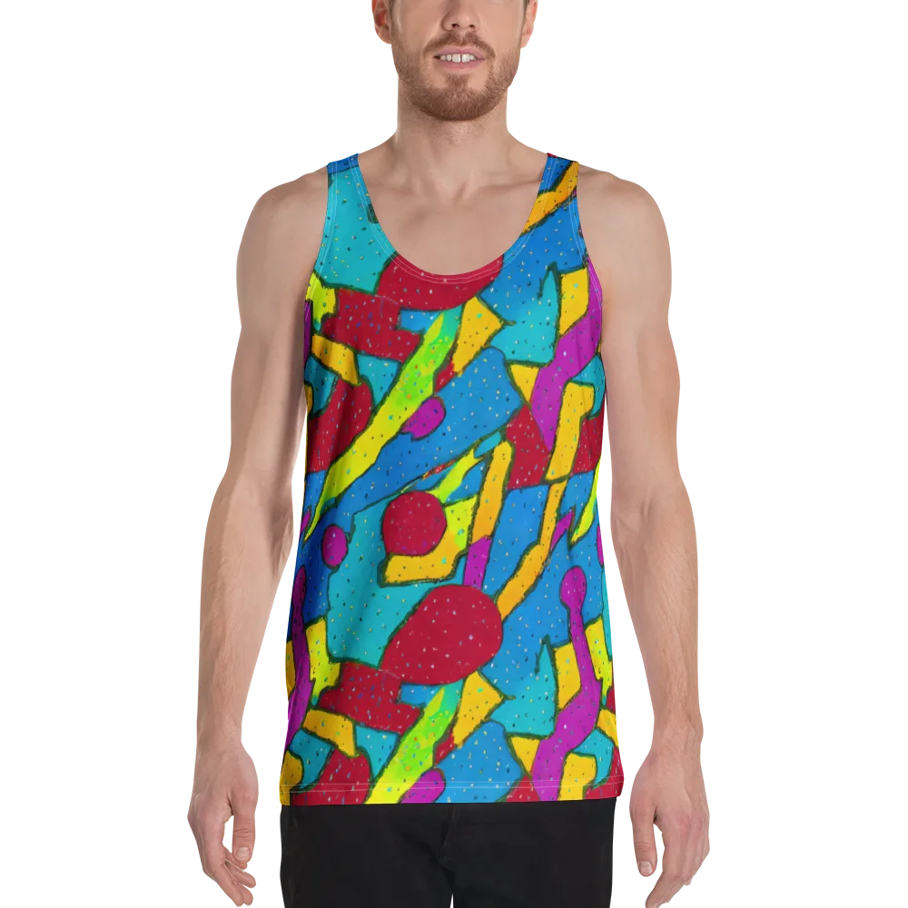 Pop Kaleidoscope on Men's Tank Top — Front