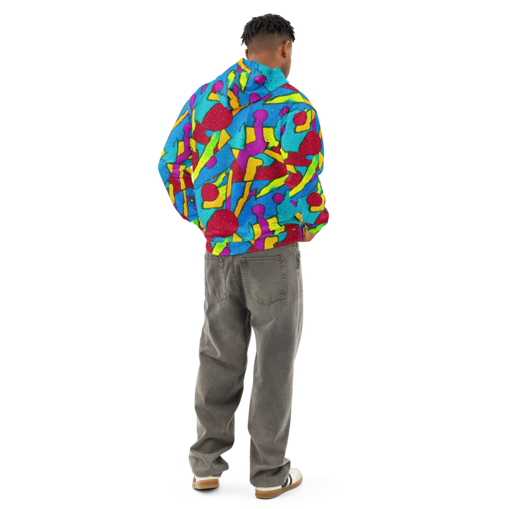 Pop Kaleidoscope on Cotton Hoodie — Back