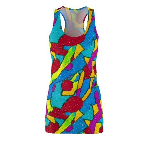 Pop Kaleidoscope on a Racerback Dress