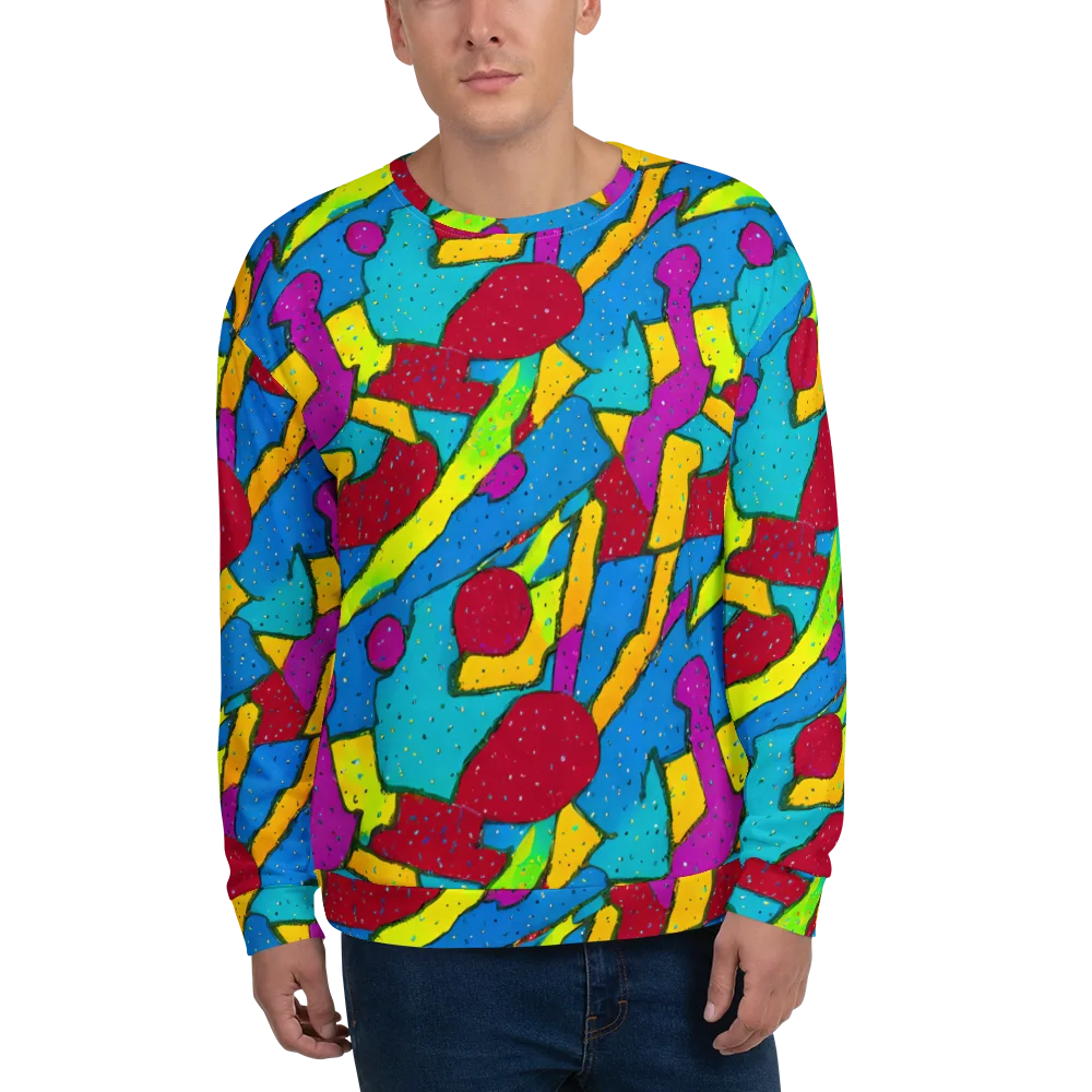 Pop Kaleidoscope on Sweatshirt — Front