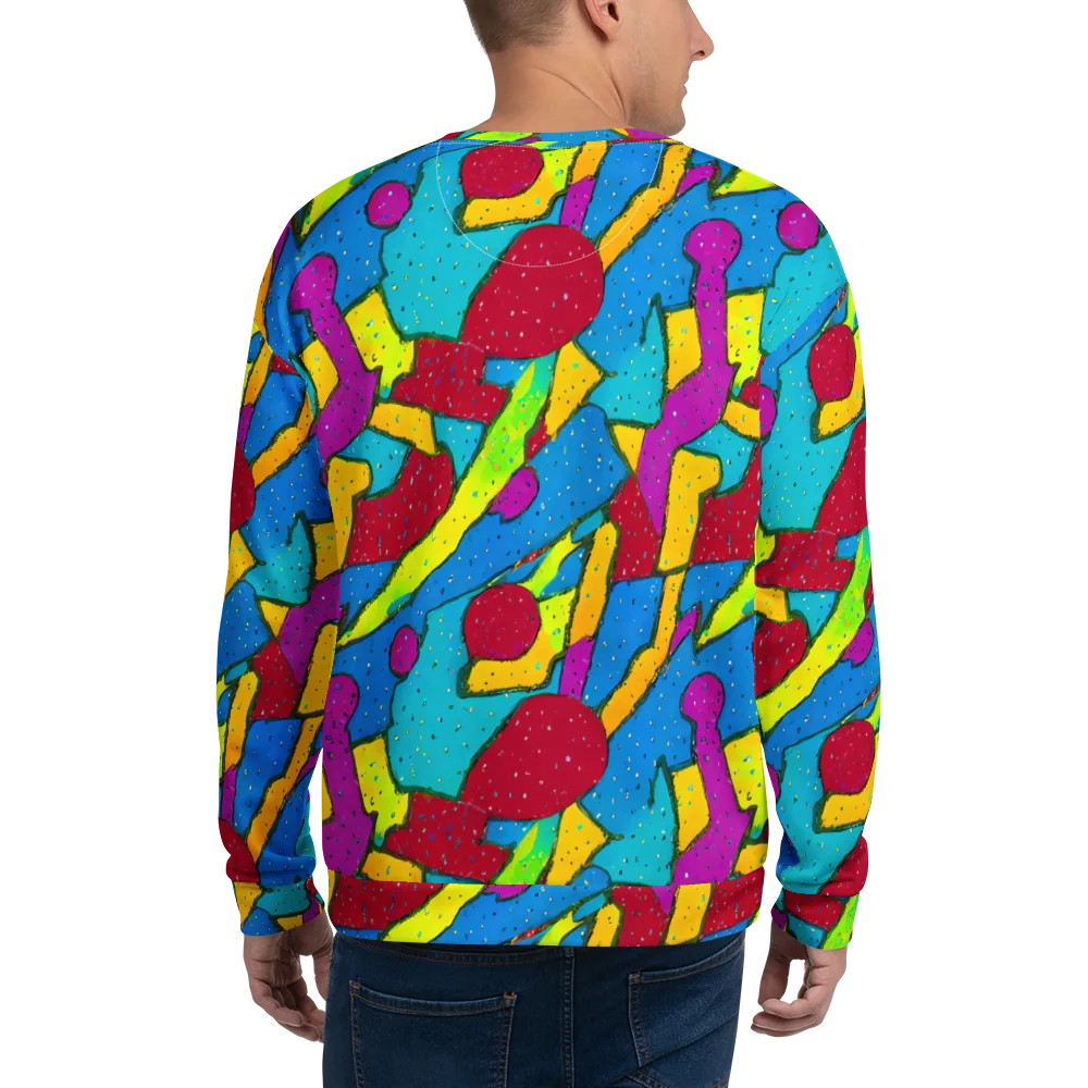 Pop Kaleidoscope on Sweatshirt — Back