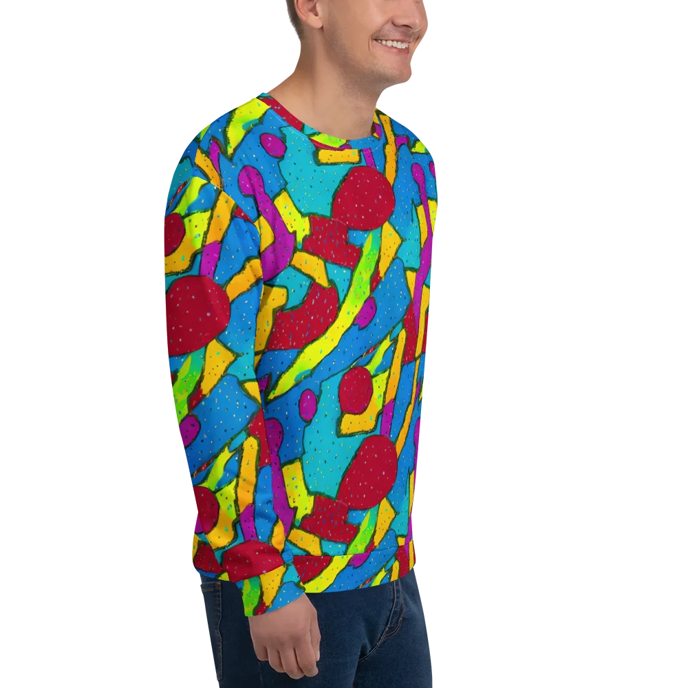Pop Kaleidoscope on Sweatshirt — Right Front