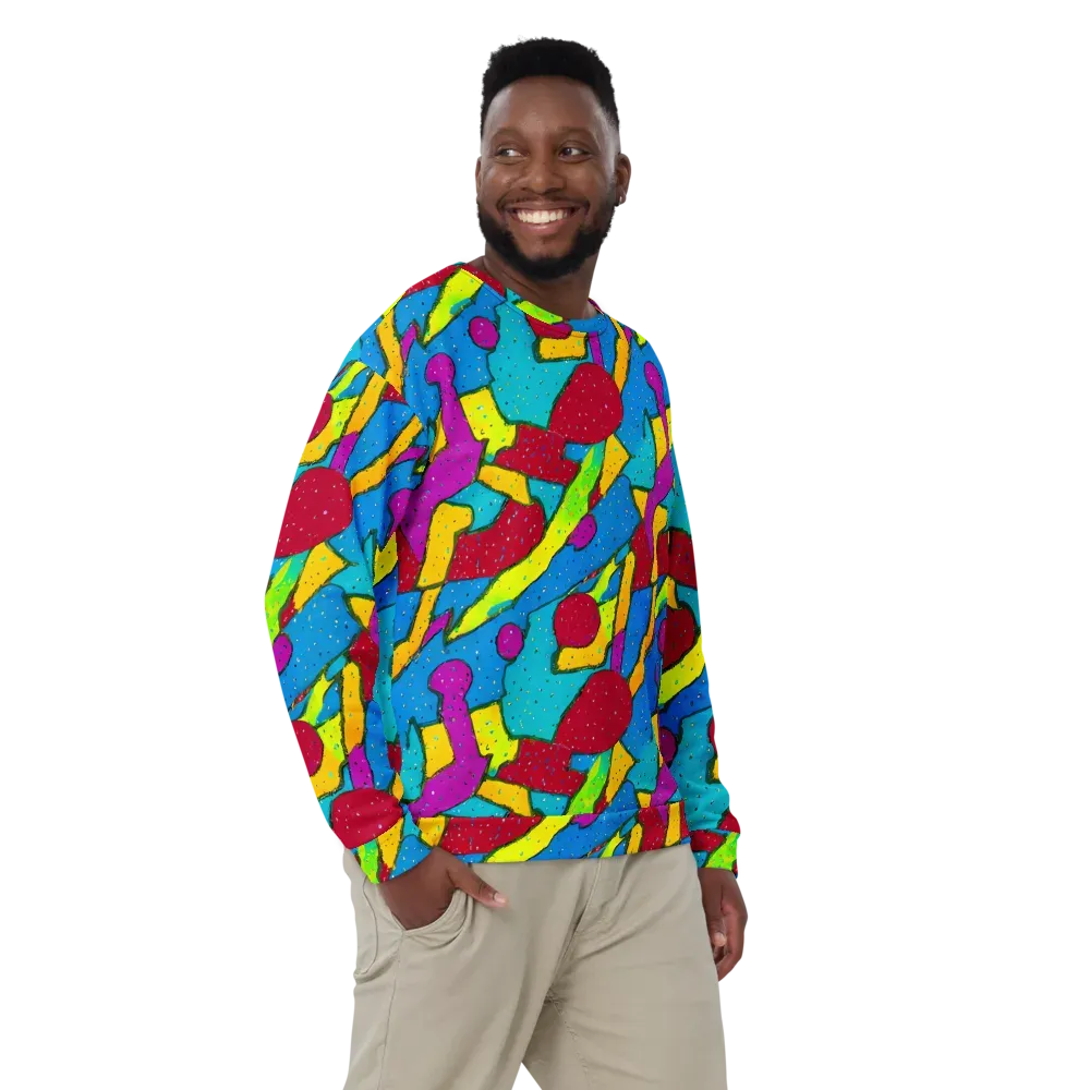 Pop Kaleidoscope on Sweatshirt — Front