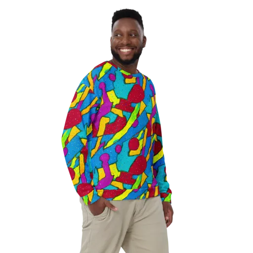 Pop Kaleidoscope on a Sweatshirt