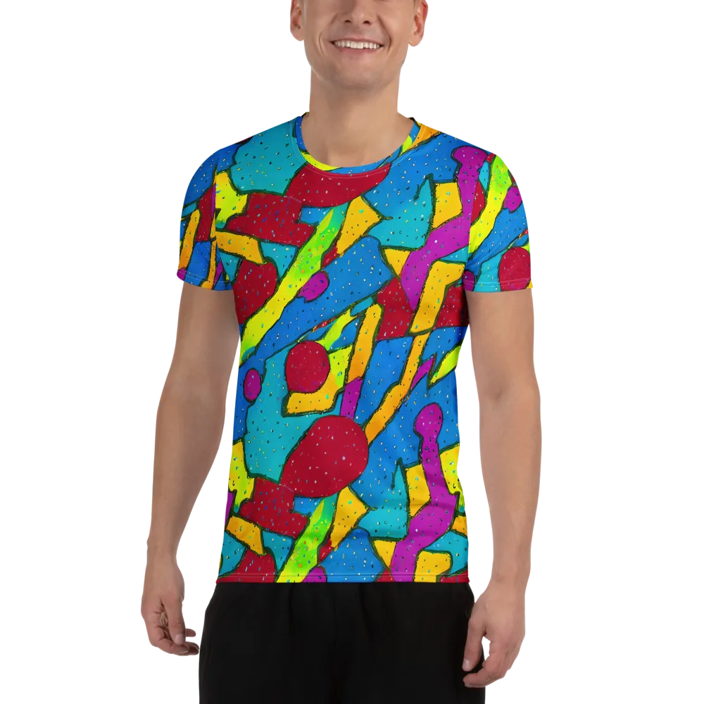 Pop Kaleidoscope on Men's Athletic T-Shirt — Front