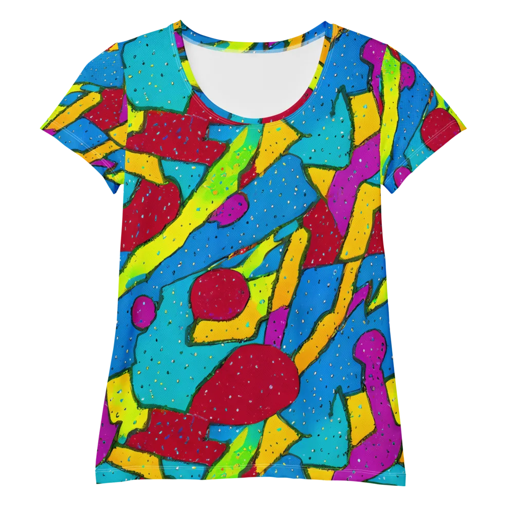 Pop Kaleidoscope on Women's Athletic T-Shirt — Front