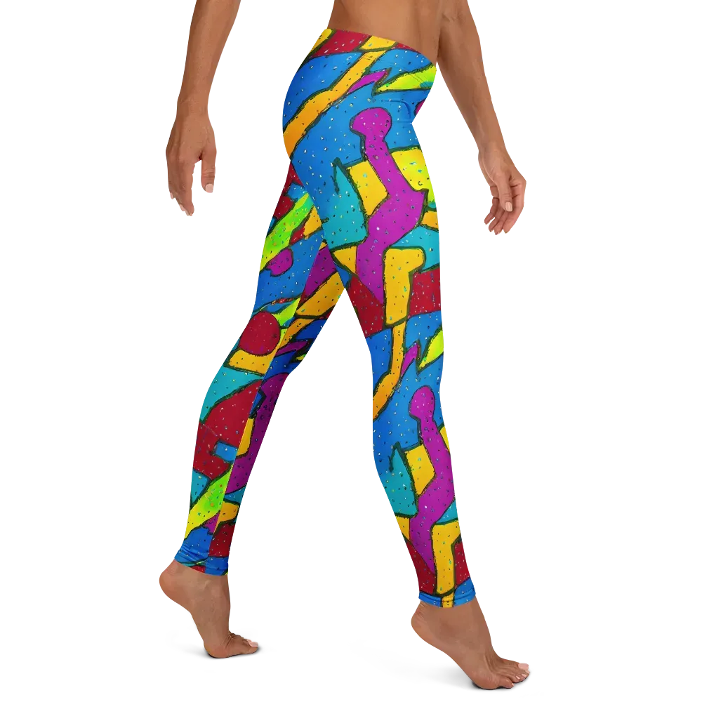 Pop Kaleidoscope on Leggings — Right