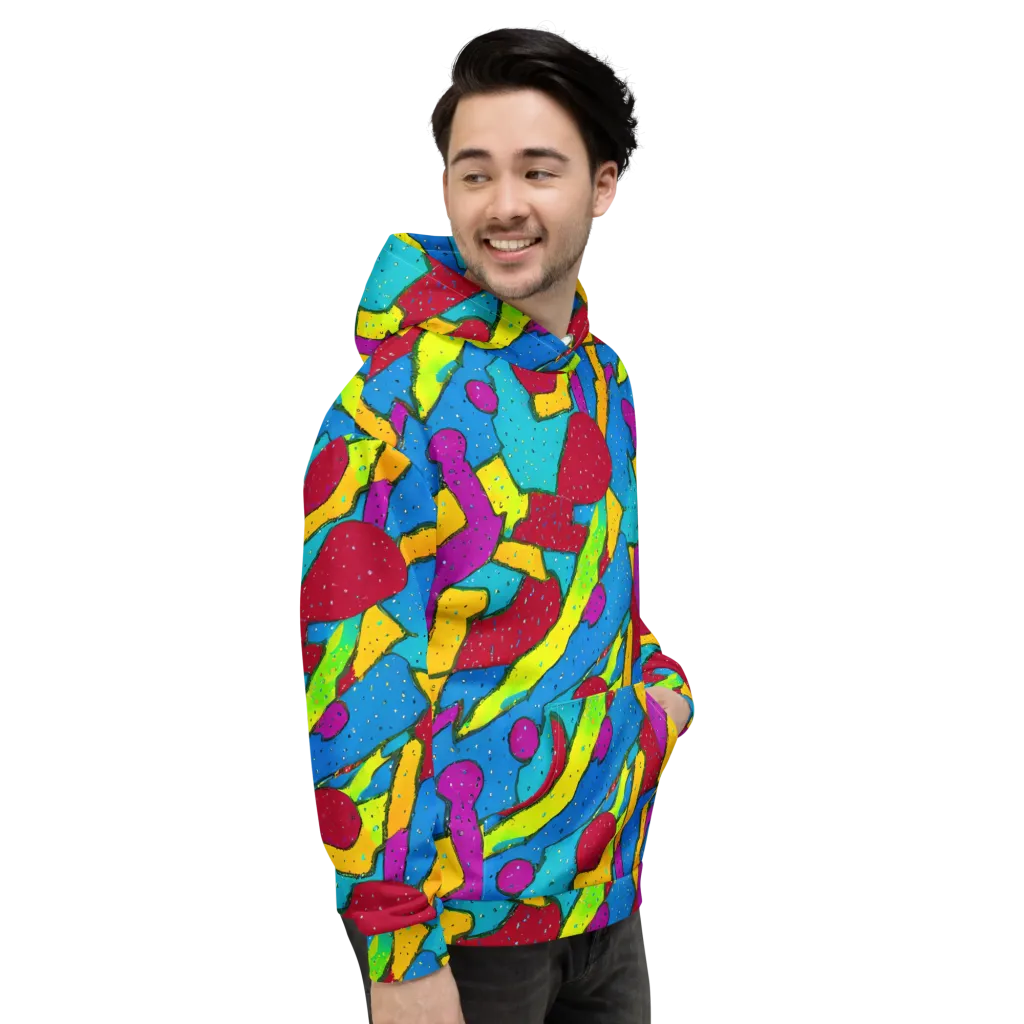 Pop Kaleidoscope on Hoodie — Right