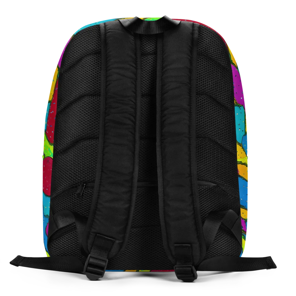 Pop Kaleidoscope on Minimalist Backpack — Back