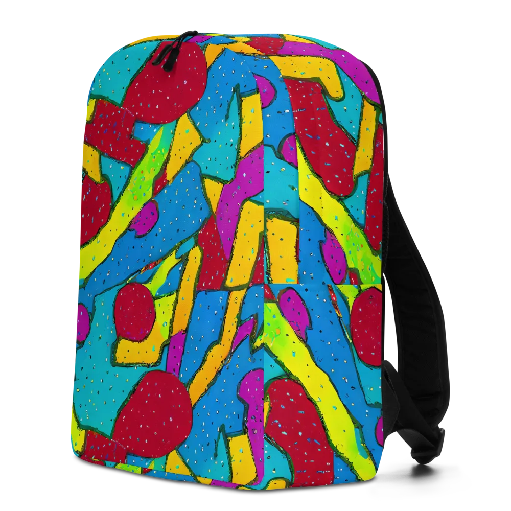 Pop Kaleidoscope on Minimalist Backpack — Left