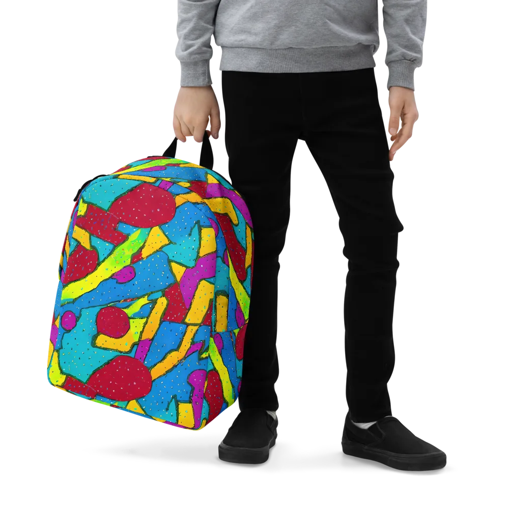 Pop Kaleidoscope on Minimalist Backpack — Zoomed-in