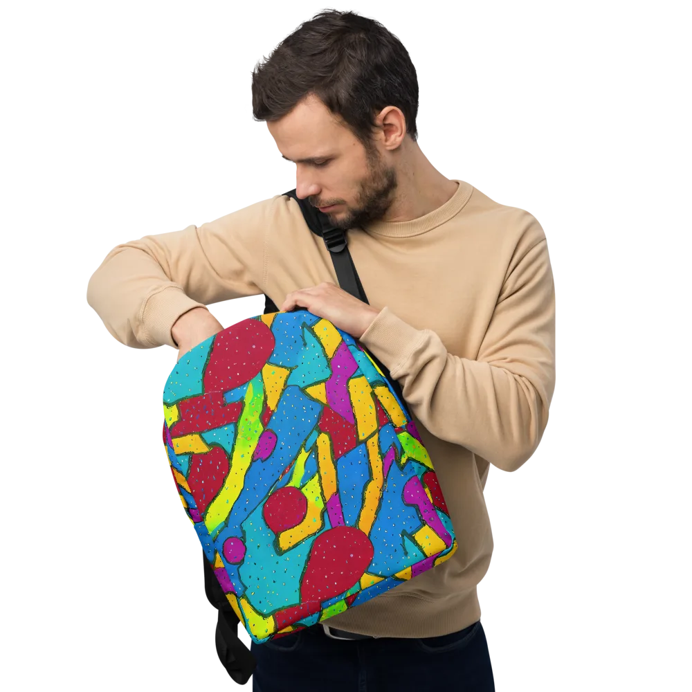 Pop Kaleidoscope on Minimalist Backpack — Front