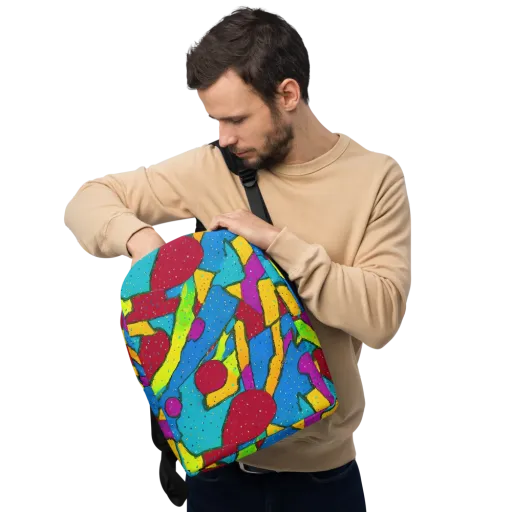 Pop Kaleidoscope on a Minimalist Backpack