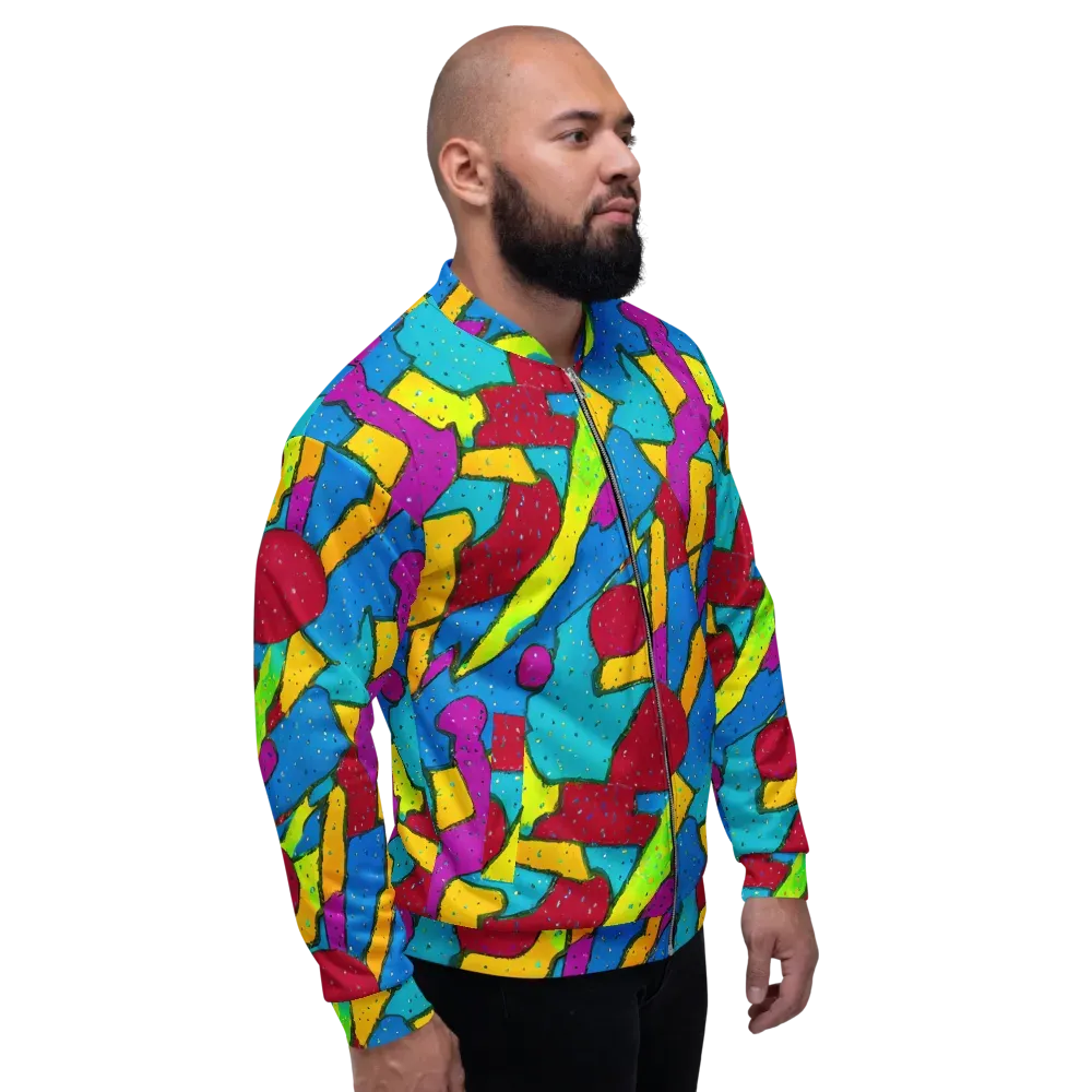 Pop Kaleidoscope on Bomber Jacket — Right