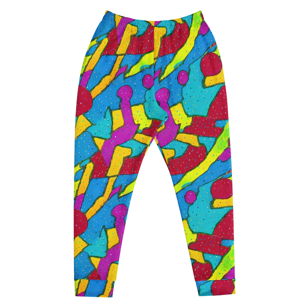 Pop Kaleidoscope on Men's Joggers — Front