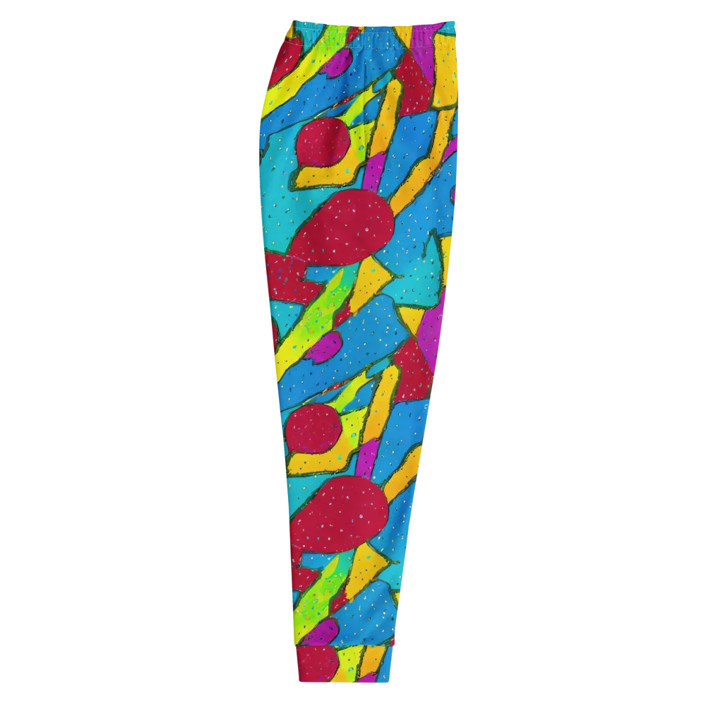 Pop Kaleidoscope on Men's Joggers — Right