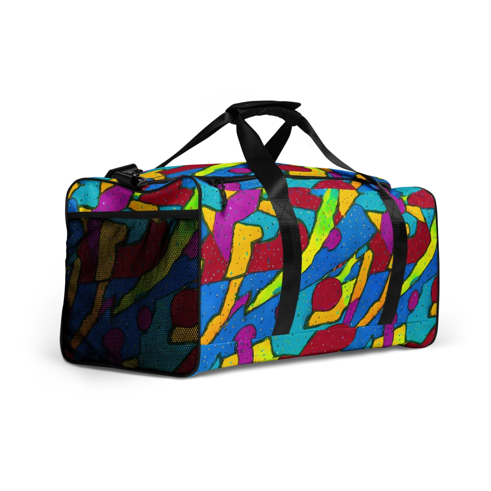 Pop Kaleidoscope on Duffle Bag — Right Front
