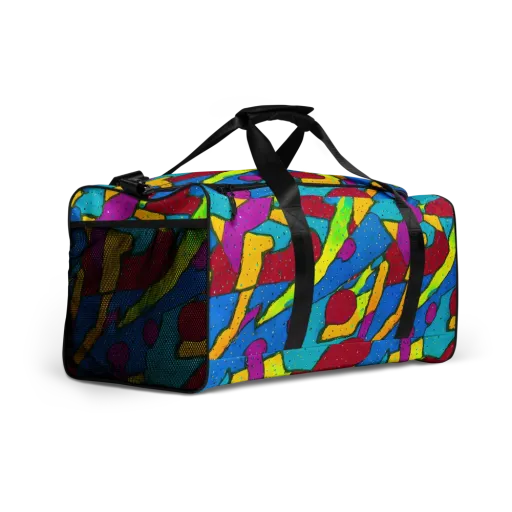 Pop Kaleidoscope on a Duffle Bag