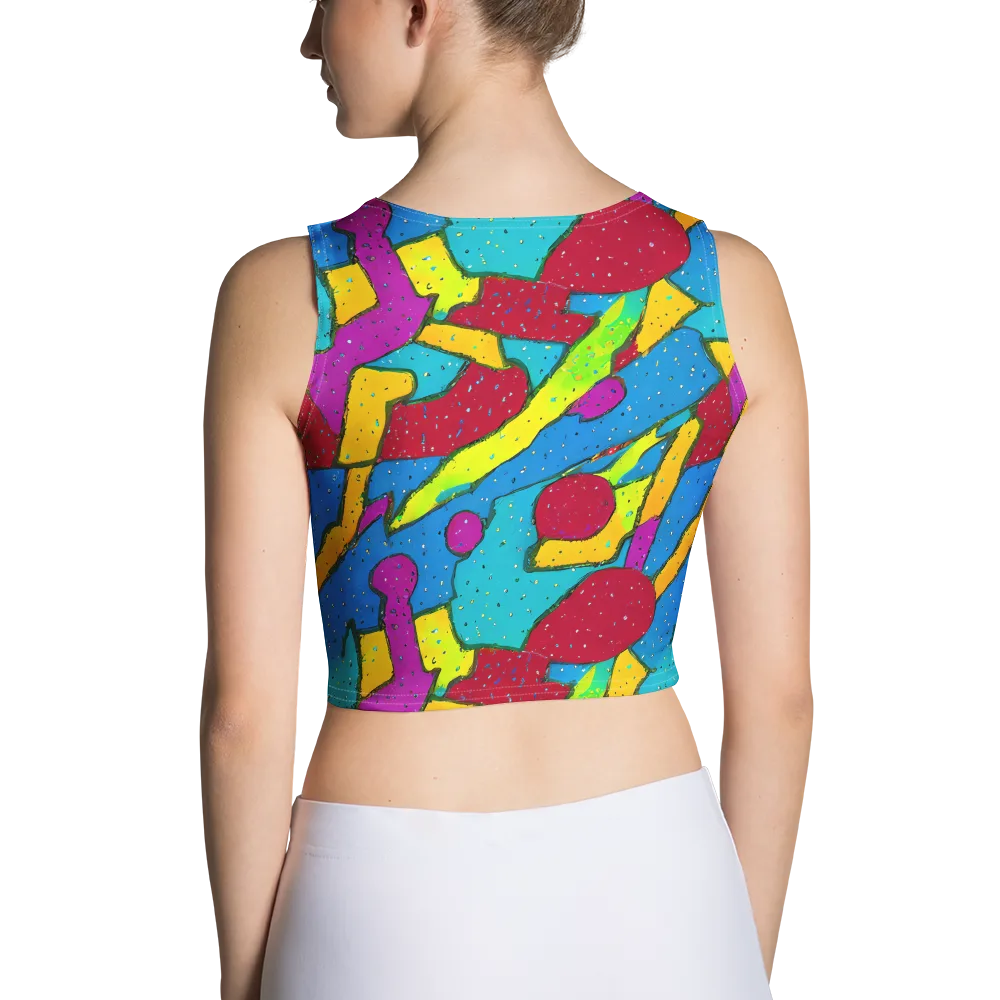 Pop Kaleidoscope on Crop Top — Back