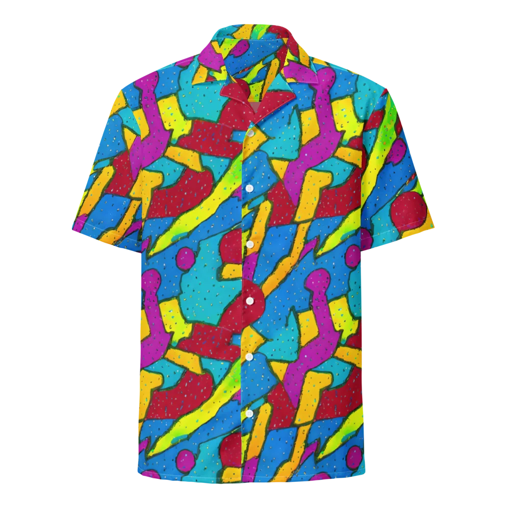 Pop Kaleidoscope on Button Shirt — Front
