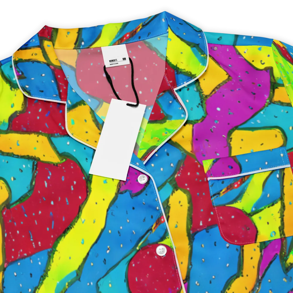 Pop Kaleidoscope on Women's Short Sleeve Pajama Top — Product details