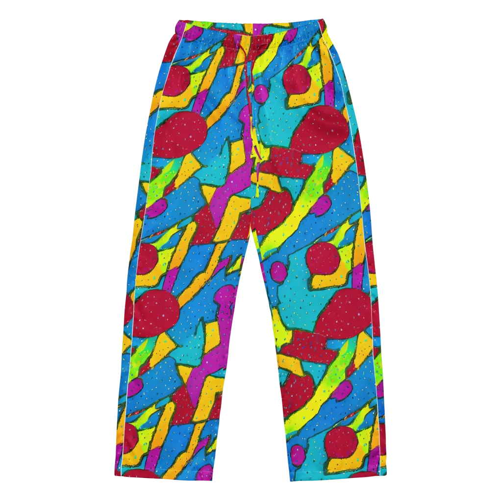 Pop Kaleidoscope on Women's Pajama Pants — Front