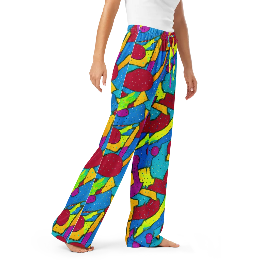 Pop Kaleidoscope on Women's Pajama Pants — Right Front