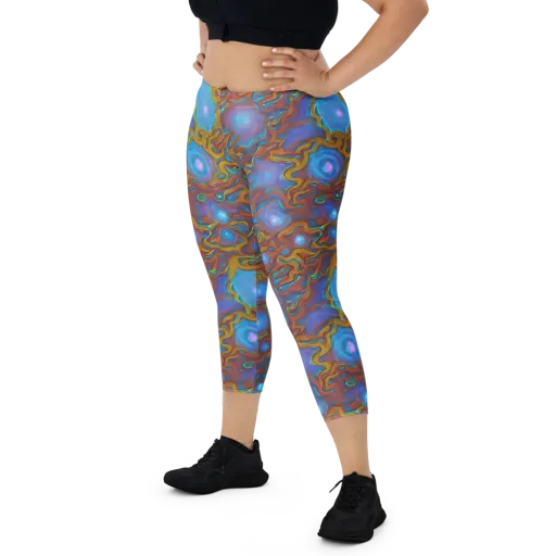 Sapphire Current on a Capri Leggings