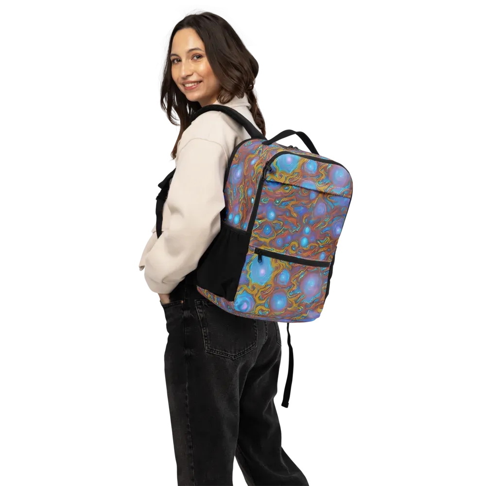 Sapphire Current on Utility Backpack — Back