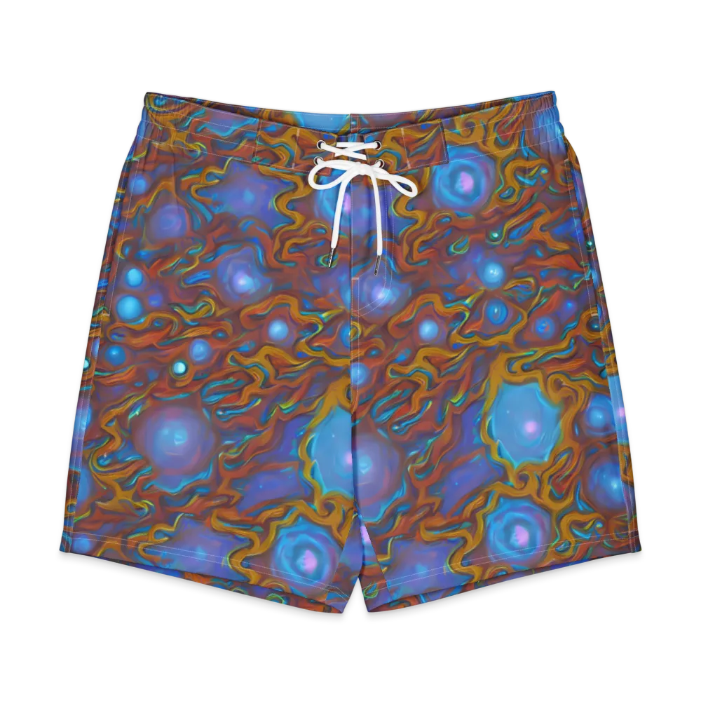 Sapphire Current on Men's Board Shorts — Front