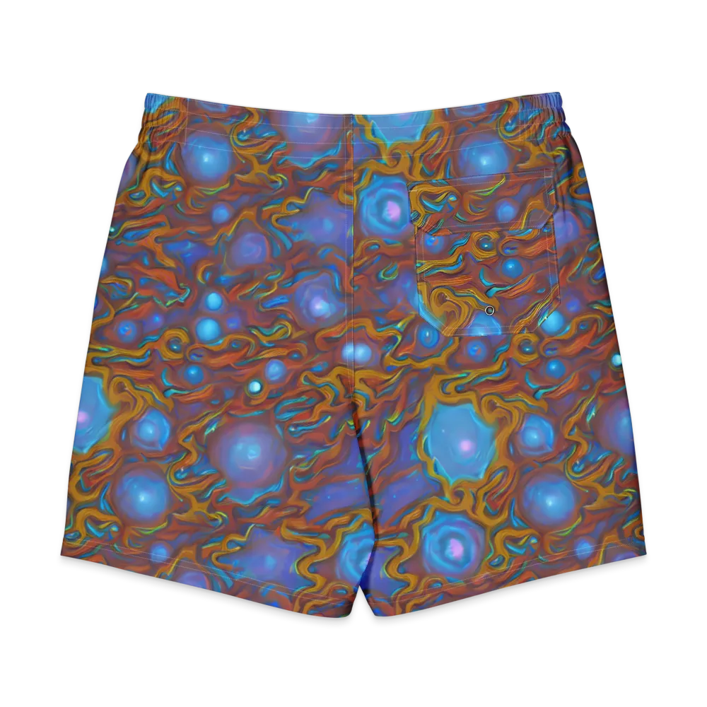 Sapphire Current on Men's Board Shorts — Back
