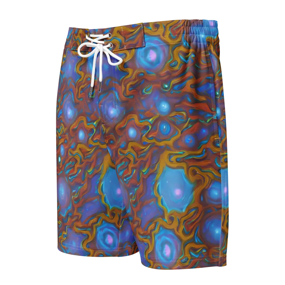 Sapphire Current on Men's Board Shorts — Front