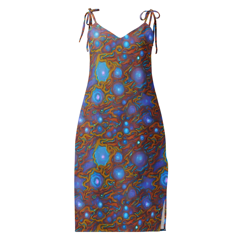 Sapphire Current on Slip Dress — Front
