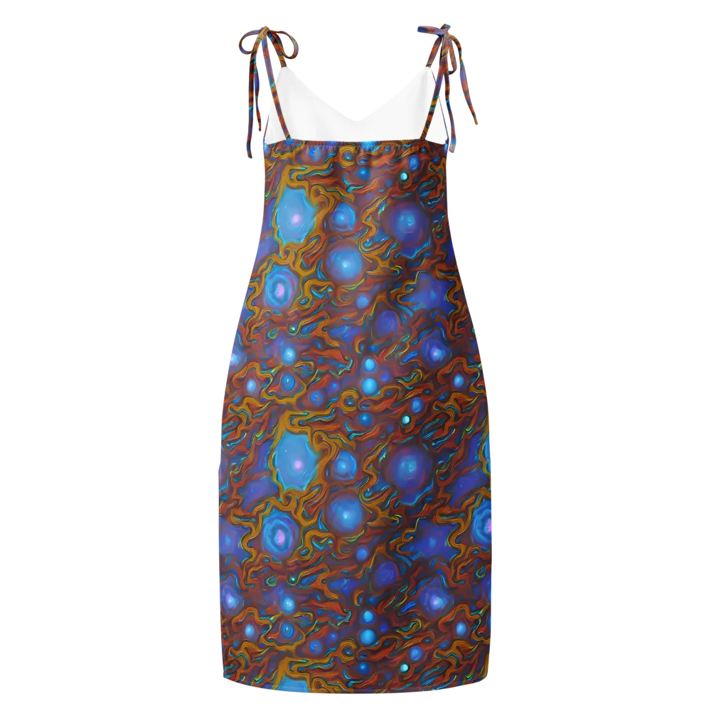 Sapphire Current on Slip Dress — Back