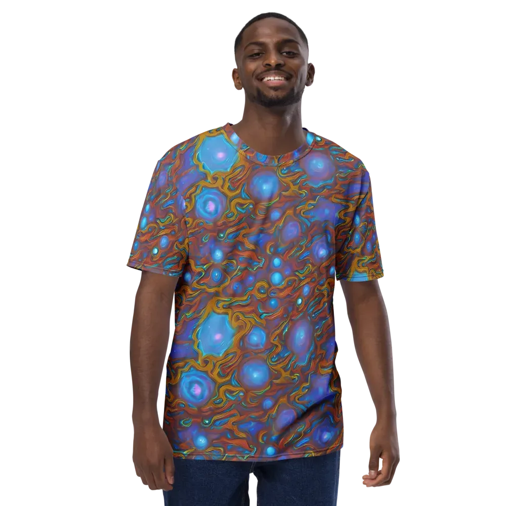 Sapphire Current on Men's Crew Neck T-Shirt — Front