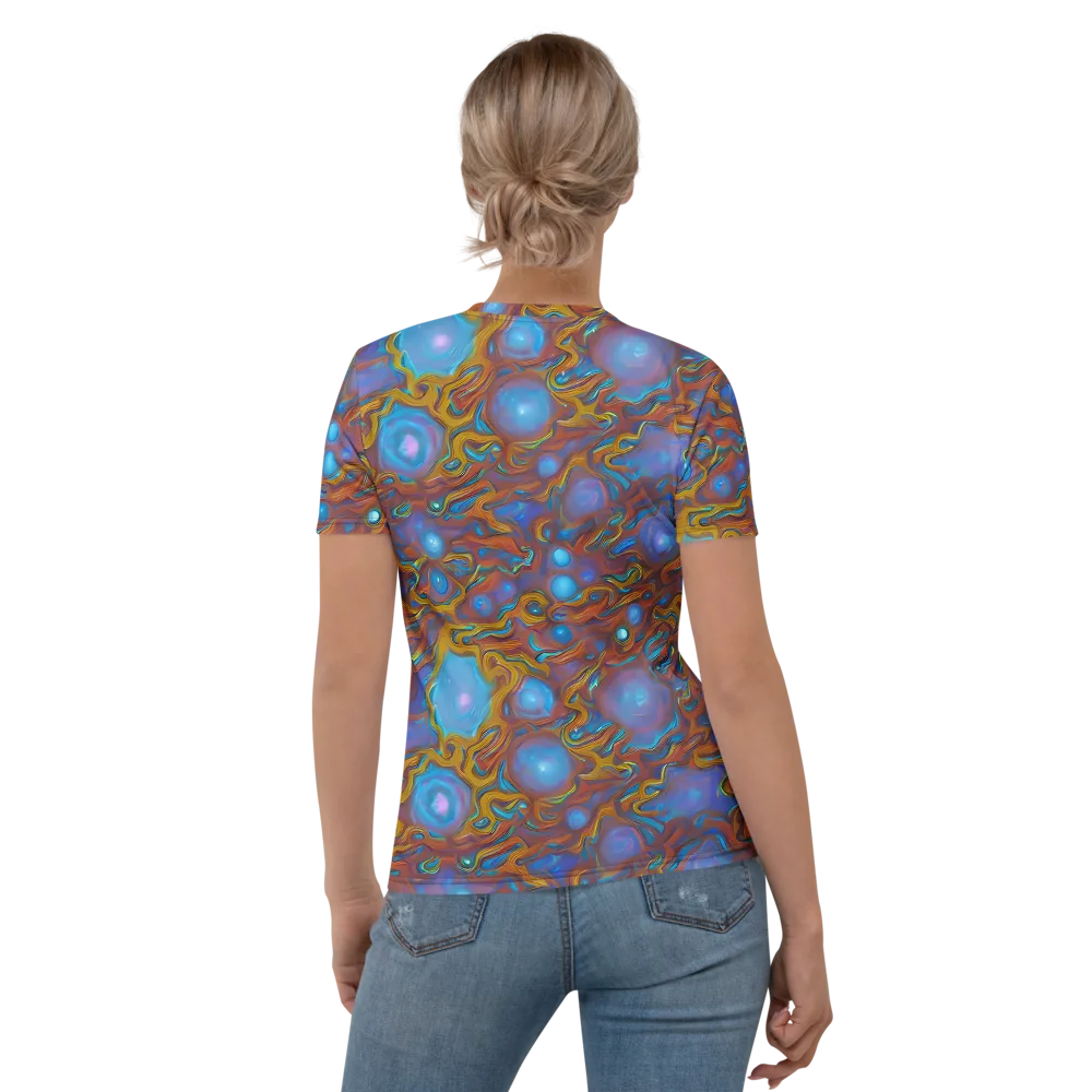Sapphire Current on Women's Crew Neck T-Shirt — Back