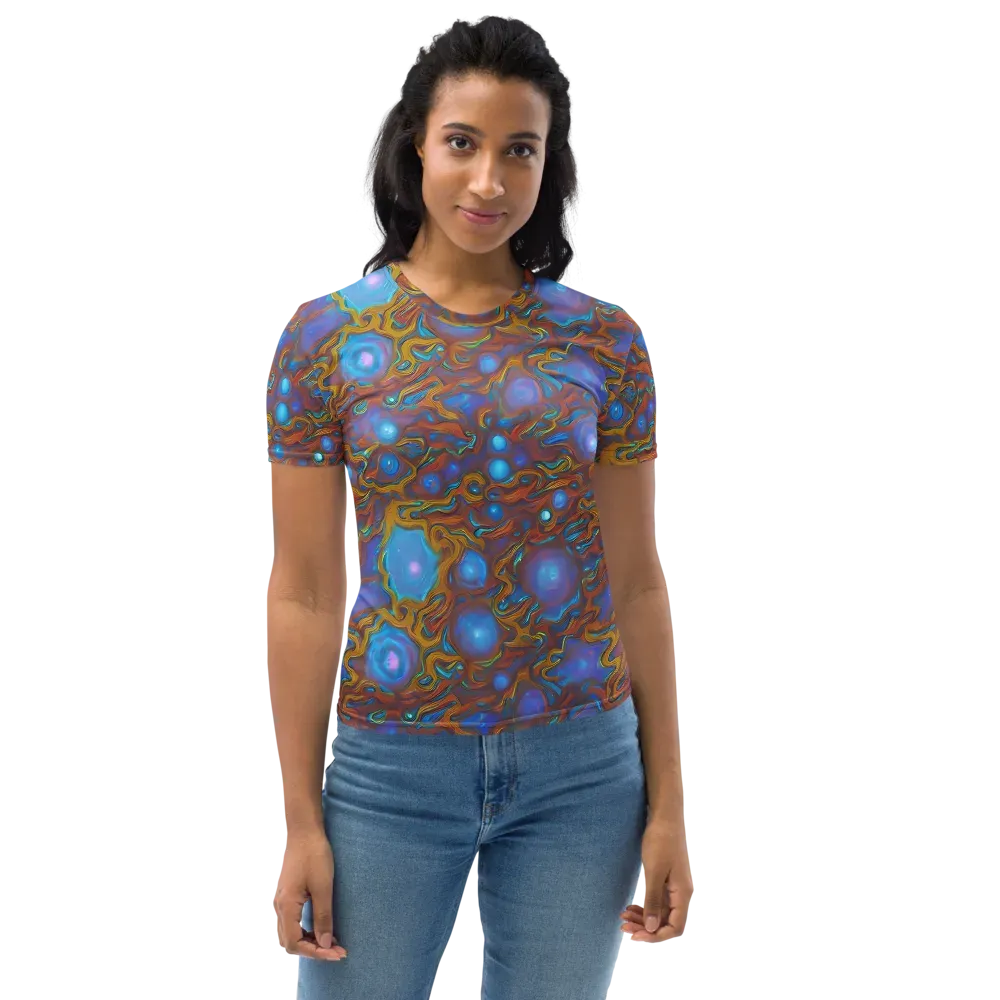 Sapphire Current on Women's Crew Neck T-Shirt — Front