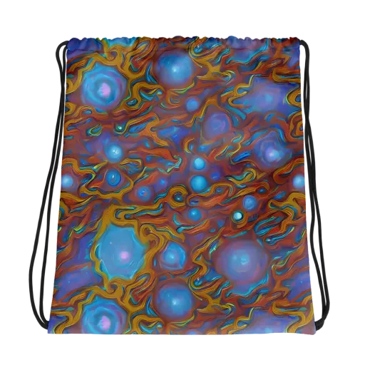 Sapphire Current on a Drawstring Bag