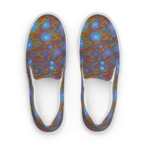 Sapphire Current on a Women's Slip-On Canvas Shoes