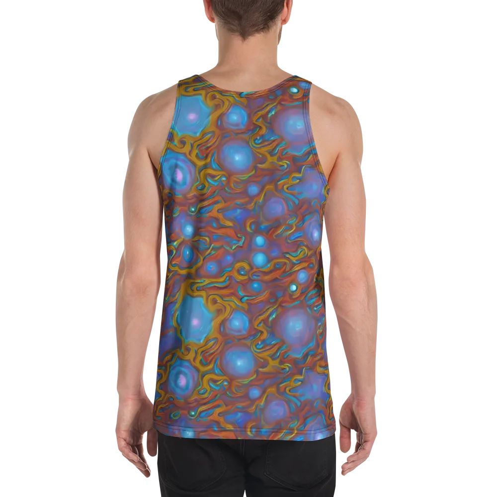 Sapphire Current on Men's Tank Top — Back