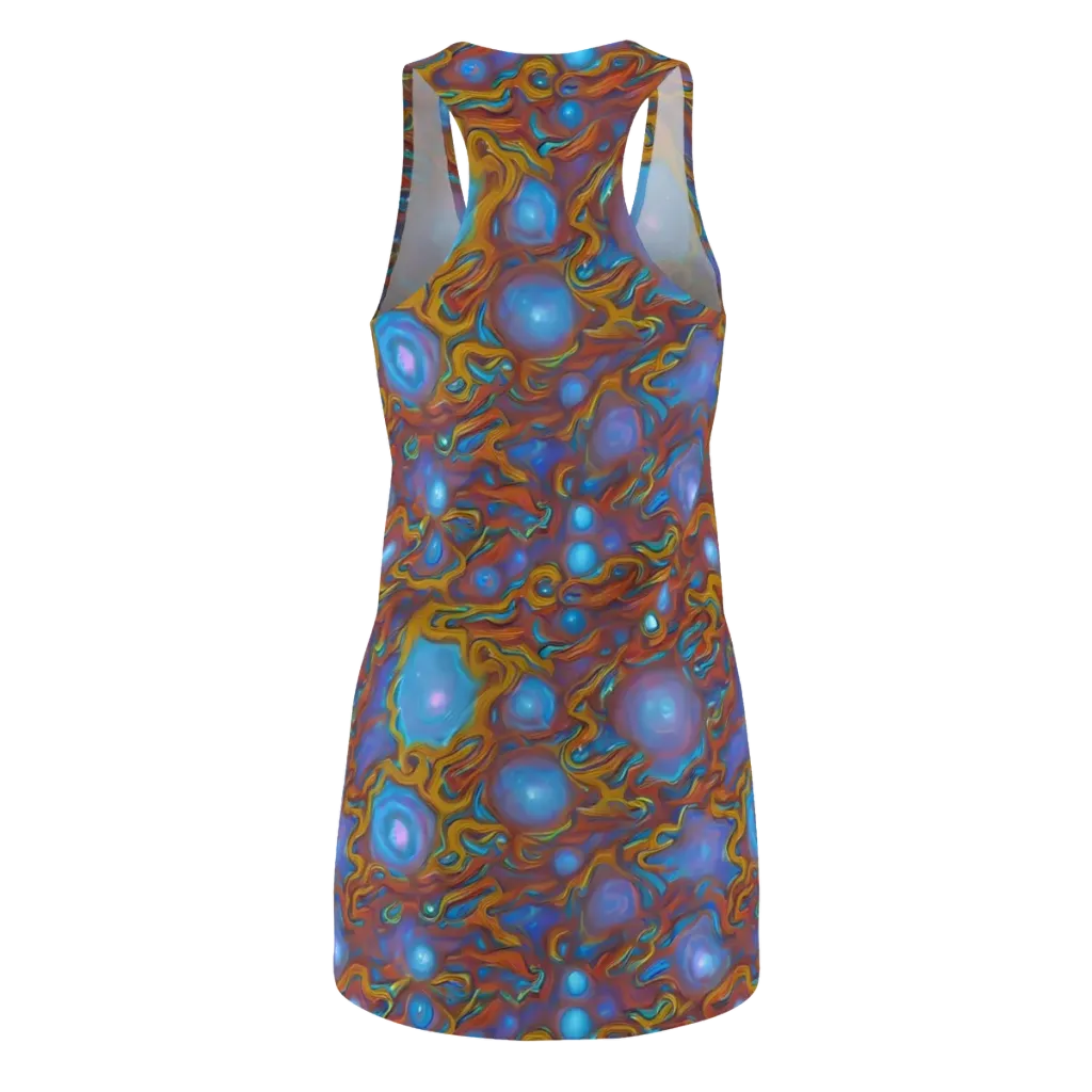 Sapphire Current on Racerback Dress — Back