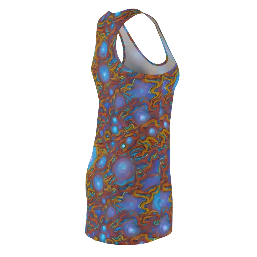 Sapphire Current on Racerback Dress — Back Side