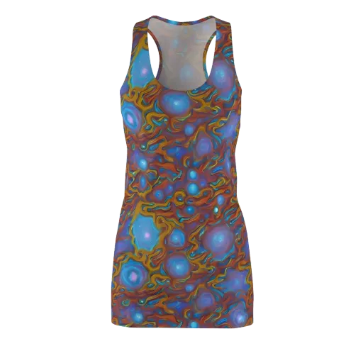 Sapphire Current on a Racerback Dress