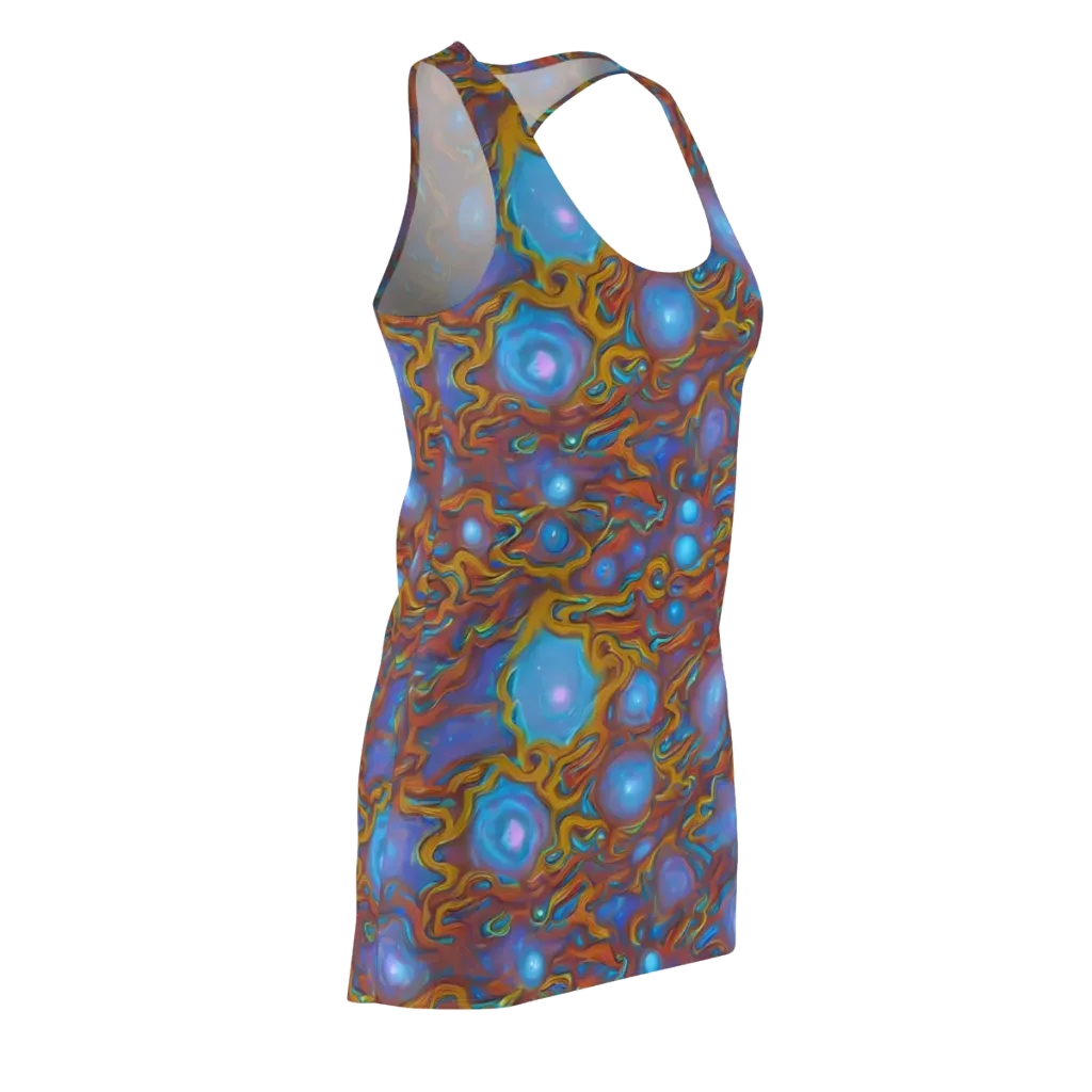 Sapphire Current on Racerback Dress — Front Side