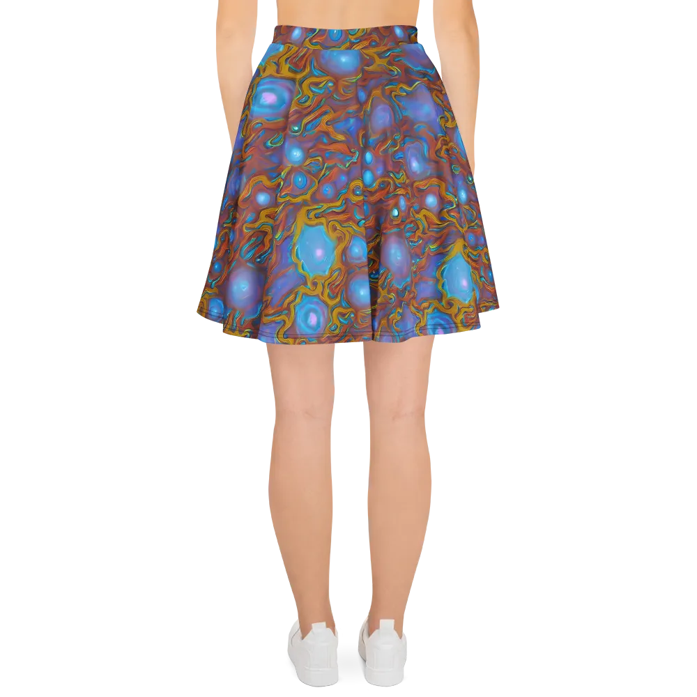Sapphire Current on Skater Skirt — Back